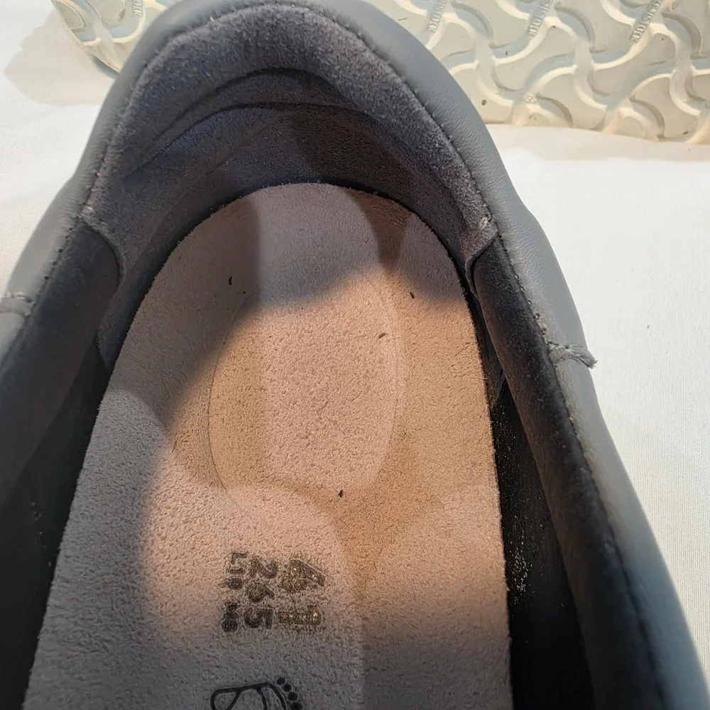 Birkenstock Bend Low Sneakers Mens Grey Leather Excellent Cork Midsole